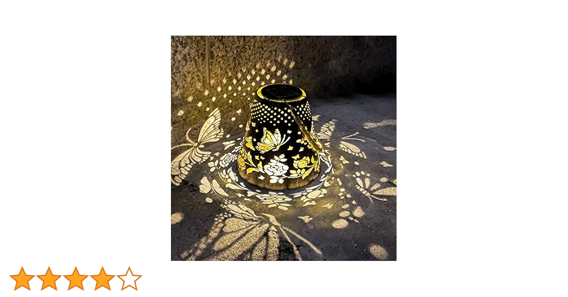 ソーラーランタン 蝶と花模様 自動点灯 Amazon.co.jp: GLOWDAWN ソーラーライト 屋外 ソーラーランタン